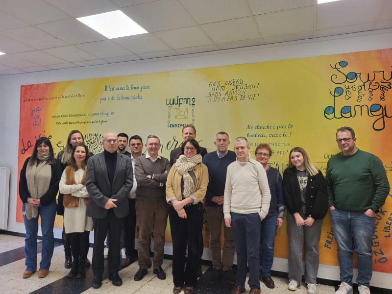 Visite de Pascal Brice à la résidence Violette Maurice